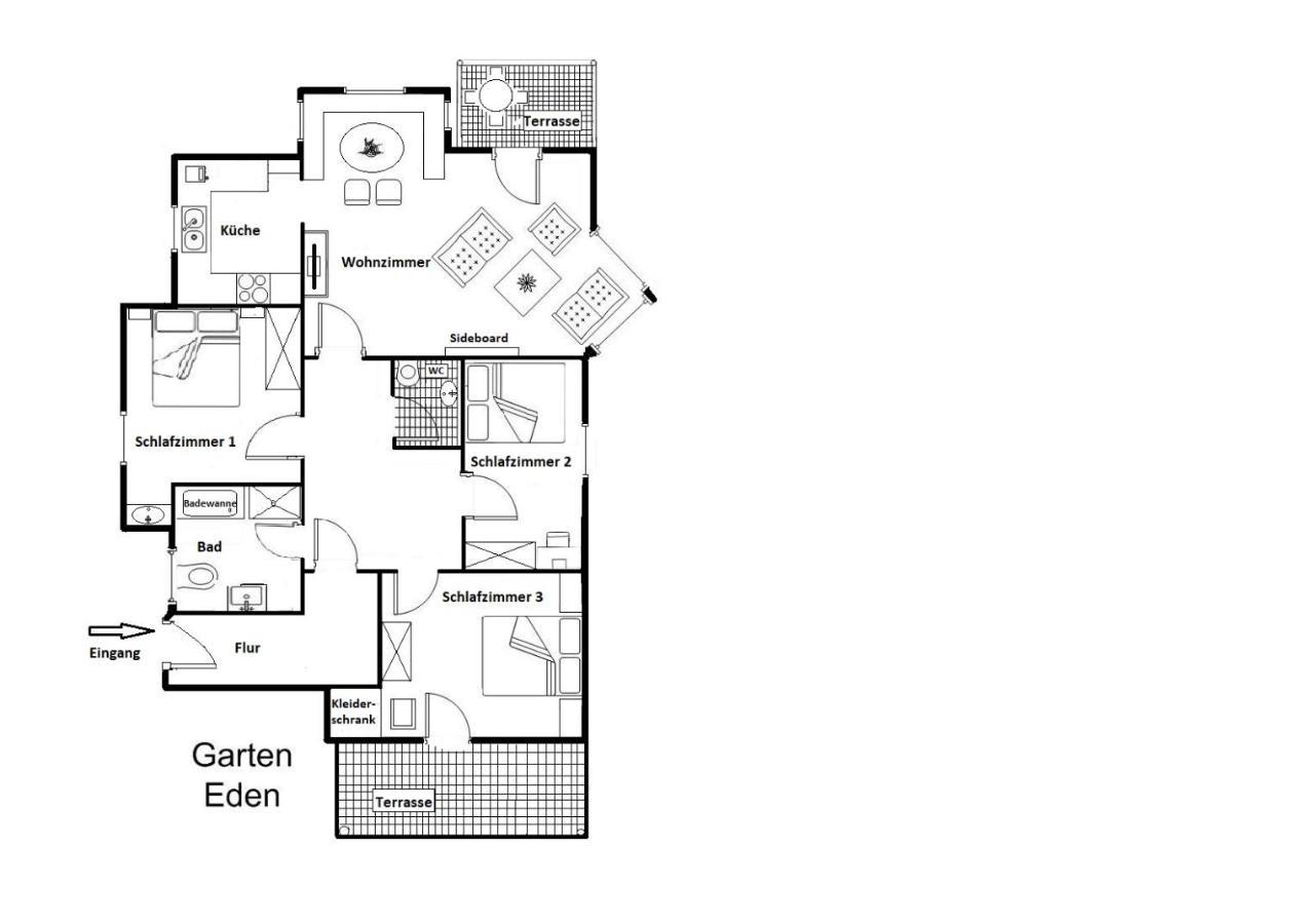 Ferienwohnung Garten Eden Sommer-Hoernerbahnen Kostenlos Bolsterlang Exterior foto